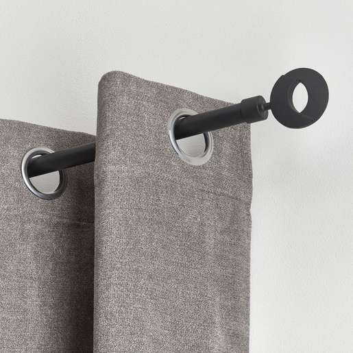 LUANCE set karniša, razvlačni, promjer 19 mm, 210-380 cm new look, mat crna