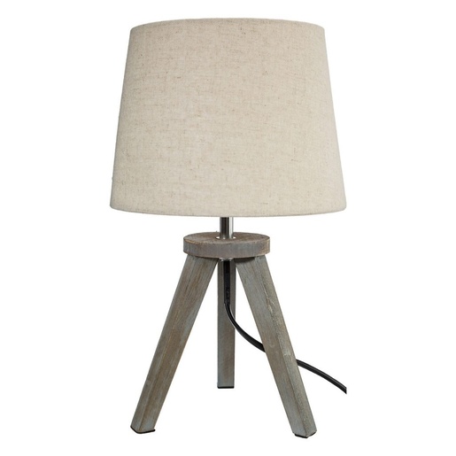 ATMOSPHERA stolna svijetiljka Mini, 18x30.5 cm, drvo/poliester, krem