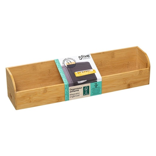 FIVE organizator za kuhinjske potrepštine, magnet, 44x9.5x9.7 cm, bambus