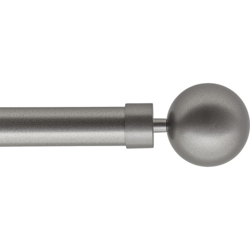 LUANCE set karniša, razvlačni, promjer 25-28 mm, 210-380 cm, gaia, siva