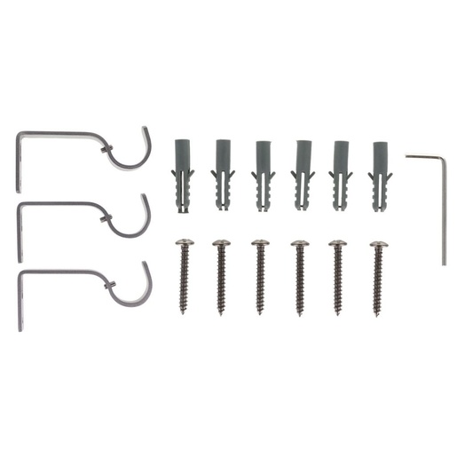 LUANCE set karniša, razvlačni, promjer 25-28 mm, 120-210 cm, gaia, siva