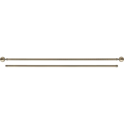 LUANCE set karniša dupli, razvlačni, promjer 19 mm, 120-210 cm, paloma, brončana