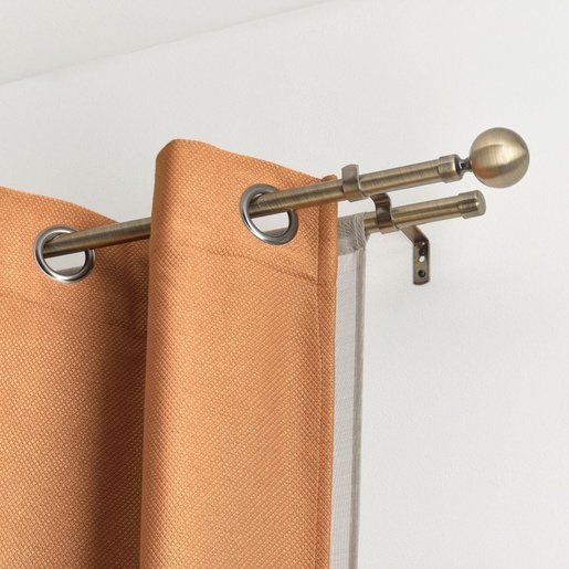 LUANCE set karniša dupli, razvlačni, promjer 19 mm, 120-210 cm, paloma, brončana