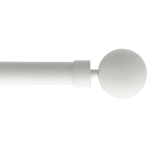 LUANCE set karniša, razvlačni, promjer 25-28 mm, 120-210 cm, gaia, bijela