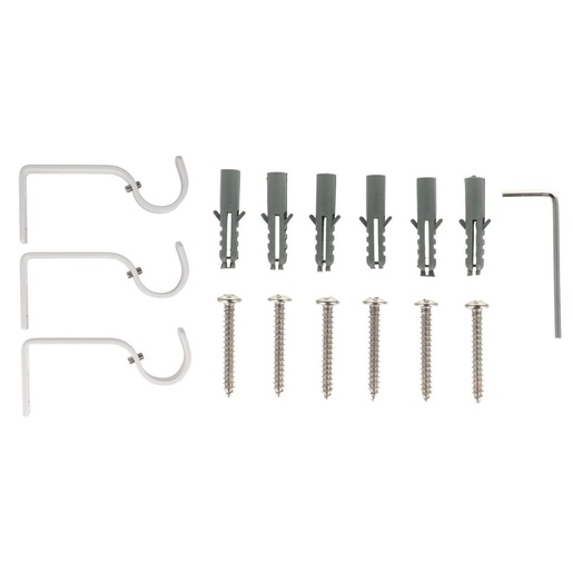 LUANCE set karniša, razvlačni, promjer 25-28 mm, 120-210 cm, gaia, bijela