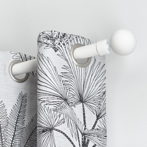 LUANCE set karniša, razvlačni, promjer 25-28 mm, 120-210 cm, gaia, bijela