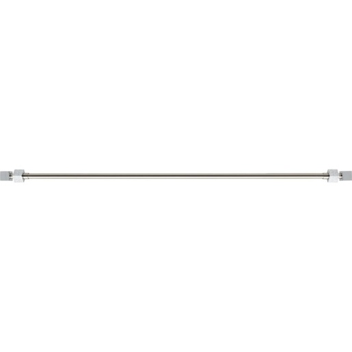 LUANCE set karniša, razvlačni, promjer 16-19 mm, 120-210 cm, cubique, srebrna