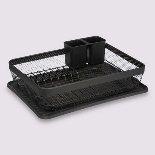 FIVE ocjeđivač posuđa Mayaj, 43x32x13.5 cm, metal, crna