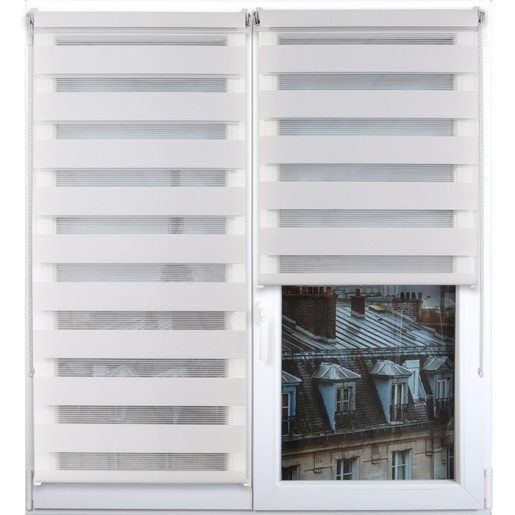 LUANCE rolo zavjesa zebra 75x180 cm, svjetlo siva