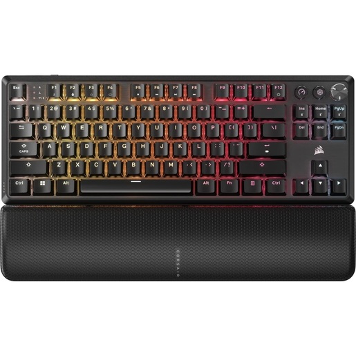 Corsair K70 Core, mehanička tipkovnica, bežična, Corsair MLX Red, TKL, crna, CH-914901E-NA