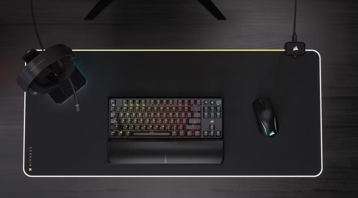 Corsair K70 Core, mehanička tipkovnica, bežična, Corsair MLX Red, TKL, crna, CH-914901E-NA