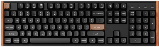 Keychron K10 HE, Nebula Gateron 2.0 magnetic switch, US ANSI, HR znakovi, bežična mehanička tipkovnica, crna, K10H-F1