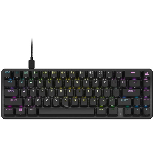 Corsair K65 Pro Mini, mehanička tipkovnica, žičana, Corsair OPX switch, 65% veličina, crna, CH-91A401A-NA