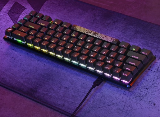 Corsair K65 Pro Mini, mehanička tipkovnica, žičana, Corsair OPX switch, 65% veličina, crna, CH-91A401A-NA