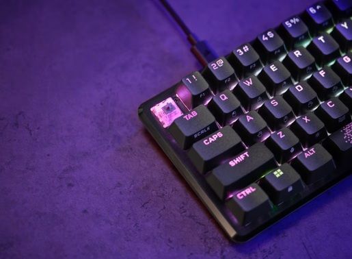 Corsair K65 Pro Mini, mehanička tipkovnica, žičana, Corsair OPX switch, 65% veličina, crna, CH-91A401A-NA