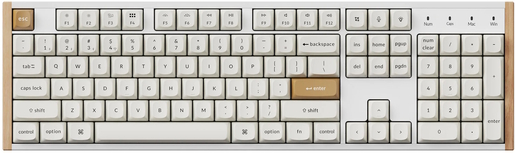 Keychron K10 HE, Nebula Gateron 2.0 magnetic switch, US ANSI, HR znakovi, bežična mehanička tipkovnica, bijela, K10H-Q1