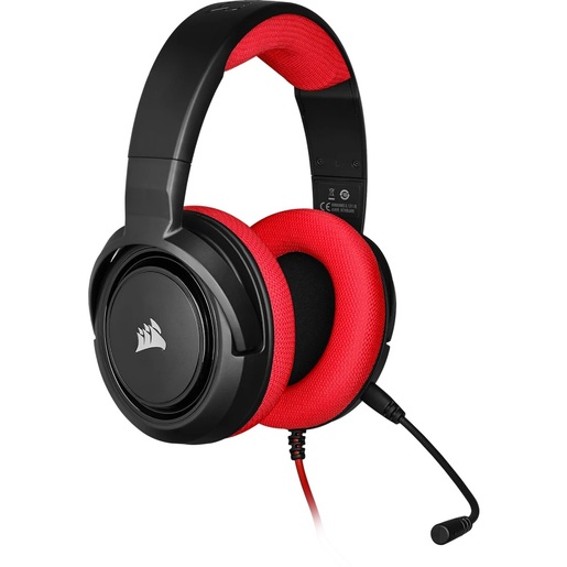 Corsair HS35 Stereo, žičane gaming slušalice, crvene, CA-9011196-EU