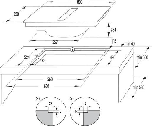 Gorenje indukcijska ploča za kuhanje s napom GEH6432BSCWF