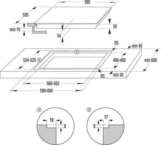 Gorenje indukcijska ploča za kuhanje GI6443BSCWF