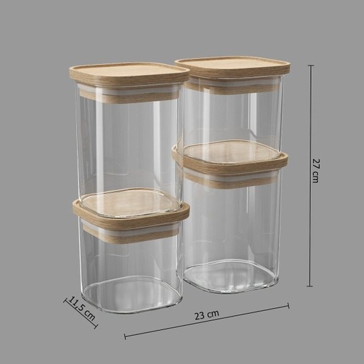 Five doze 4/1, 10x8.2 (2kom) / 10x15.2 cm (2kom), staklo