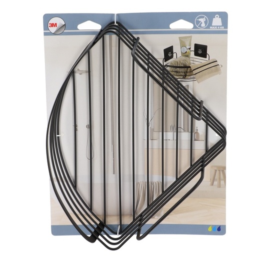 Tendance polica od nehrđajućeg čelika, crna