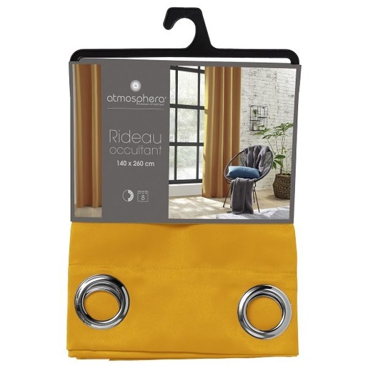 Atmosphera zavjesa Blackout, 140x260 cm, oker