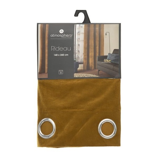 Atmosphera zavjesa Dimout Lilou, 140x260 cm, zlatno-smeđa