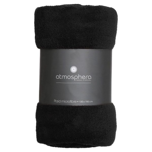 Atmosphera deka mikrofibra, 180x130 cm, crna