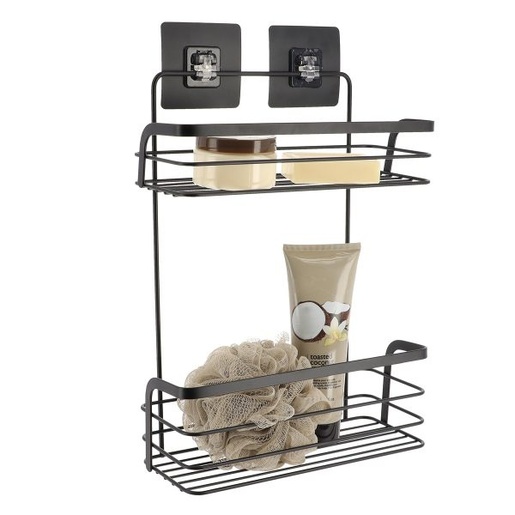 Tendance zidna košarica, dvostruka, crna