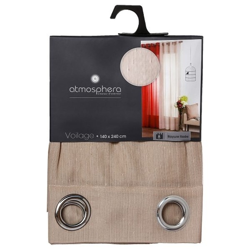 Atmosphera zavjesa Striped, 140x240 cm, bež