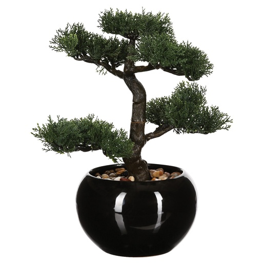 Atmosphera umjetno cvijeće - bonsai, 36 cm, crna