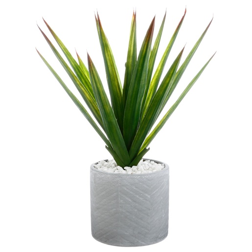 Atmosphera umjetno cvijeće u tegli - aloe vera, 48 cm, zelena