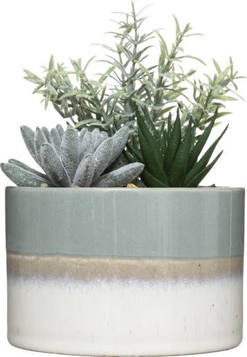 Atmosphera umjetno cvijeće u tegli, 18.5 cm, višebojno