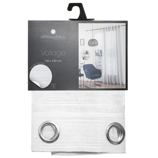 Atmosphera zavjesa Louis, 140x240 cm, bijela