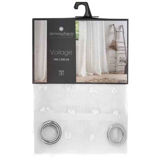 Atmosphera zavjesa Lily, 140x240 cm, bijela