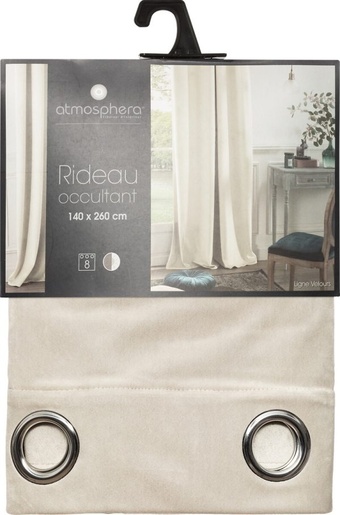 Atmosphera zavjesa Blackout Velvet, 140x260 cm, krem