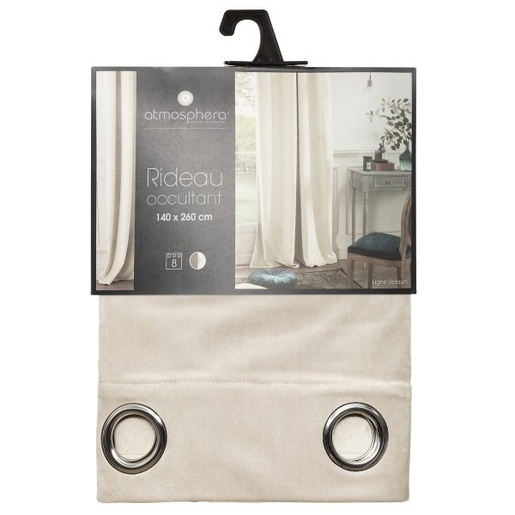 Atmosphera zavjesa Blackout Velvet, 140x260 cm, krem