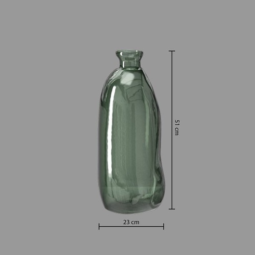 Atmosphera vaza, 23x51 cm, kaki