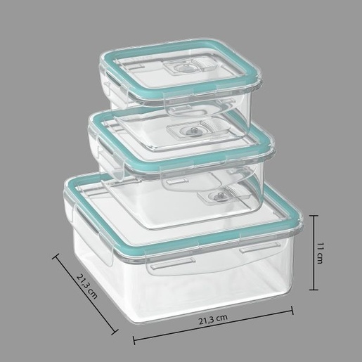 Five set 3/1 staklene posude za hranu