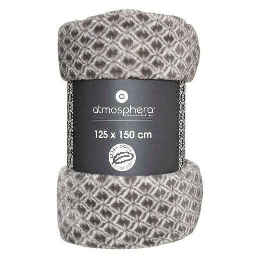 Atmosphera deka Ottoman, 150x125x0.5 cm, siva