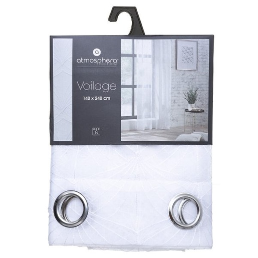 Atmosphera zavjesa Mia, 140x240 cm, bijela