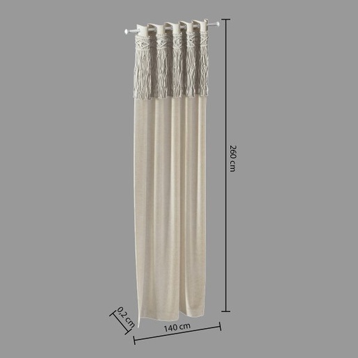 Atmosphera zavjesa Dimout Ritual, 140x260 cm, bež