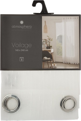 Atmosphera zavjesa Anissa, 140x260 cm, bijela