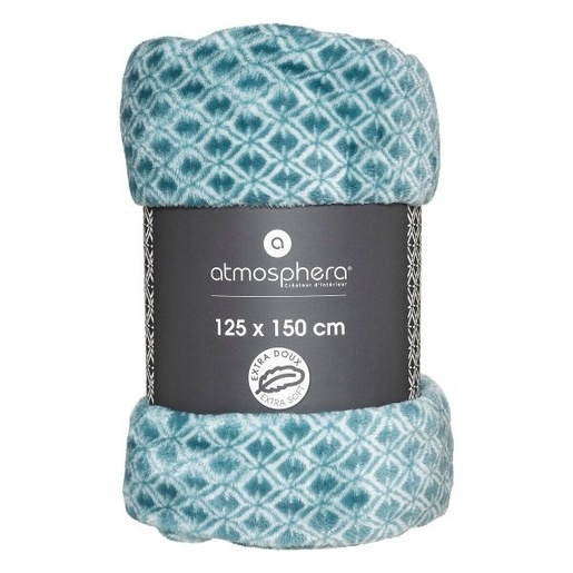 Atmosphera deka Ottoman, 150x125x0.5 cm, plava