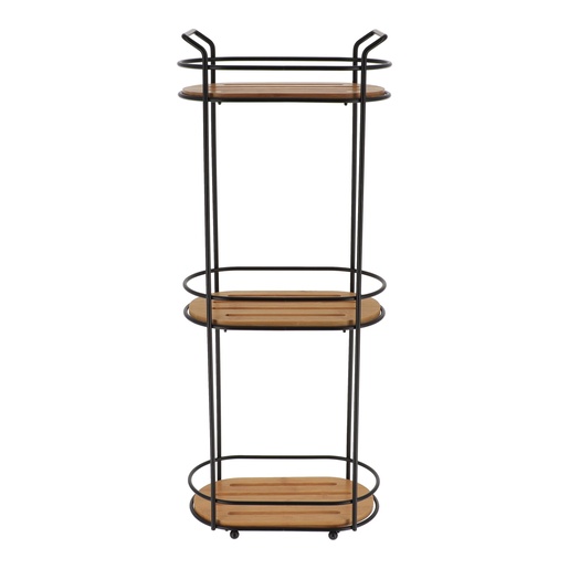 Tendance polica trostruka ovalna, crna