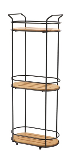 Tendance polica trostruka ovalna, crna