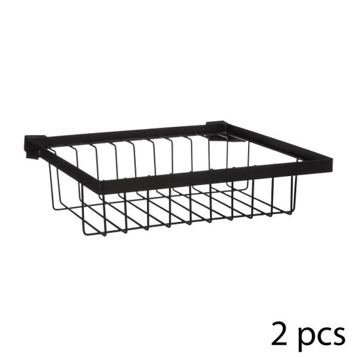 Five kuhinjski organizator Blackmetal, 58x30x51.5 cm, crna