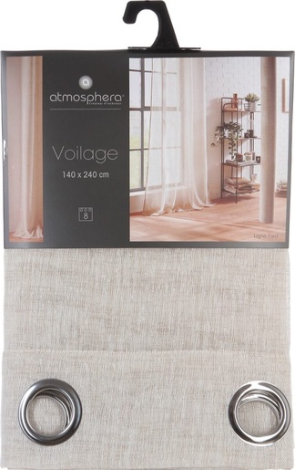 Atmosphera zavjesa Fred, 140x240 cm, smeđa