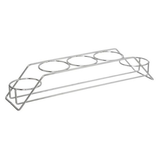 Five držač začina, 5 posuda, 28.5x6.3x9 cm, inox/staklo