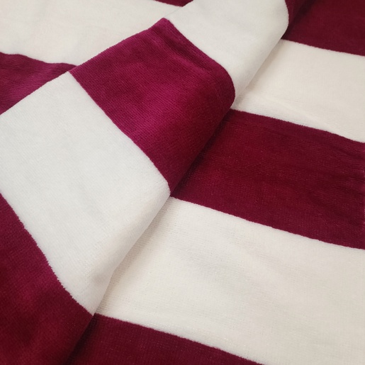 Ručnik za plažu, 85x180cm, pruge, roze